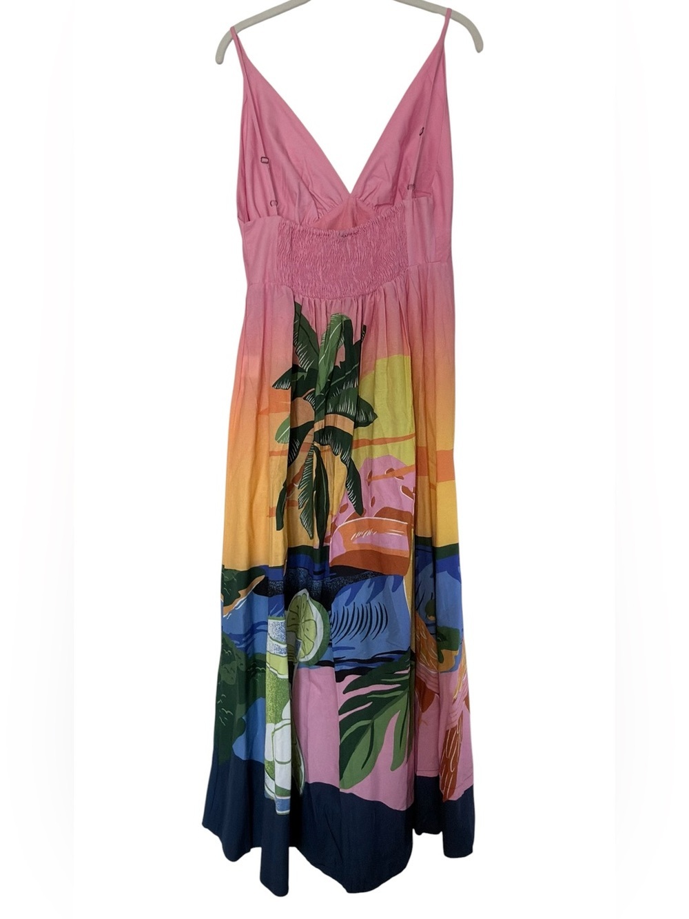 FARM Rio Tropical Sunset Maxi Dress Size M NWT Brazil - Picture 2 of 7